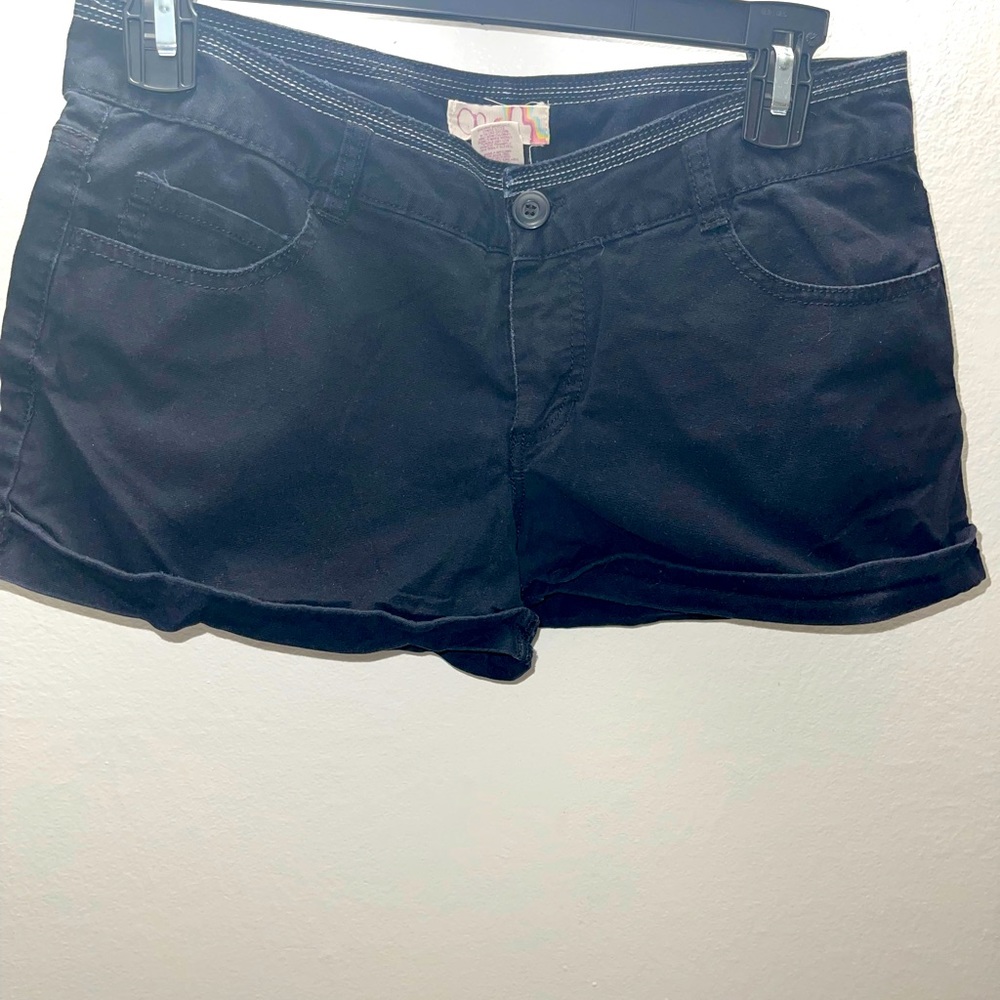 Black booty shorts